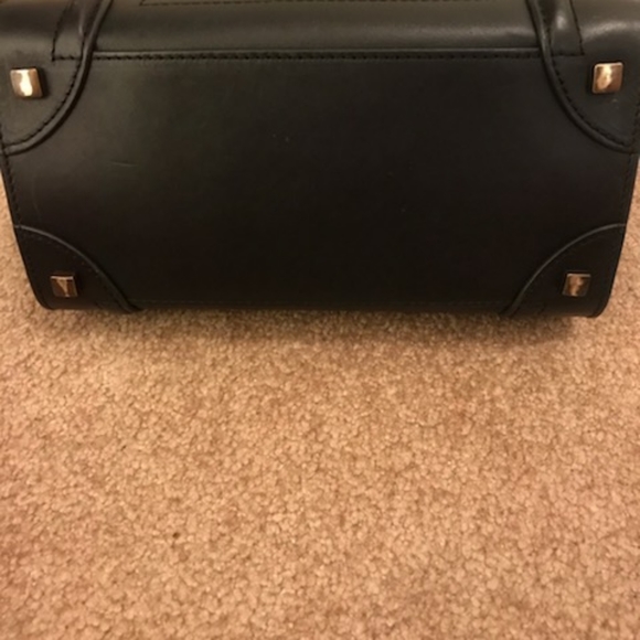 Celine micro luggage handbag in smooth calfskin - Picture 6 of 7